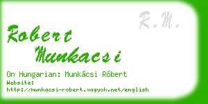 robert munkacsi business card
